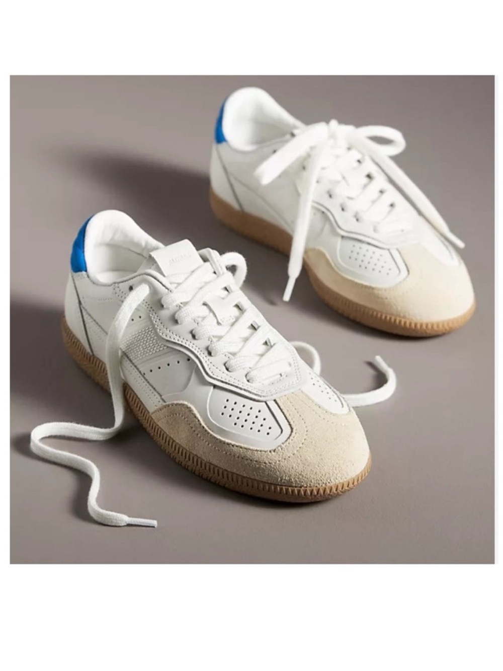 ALOHAS Tb.490 Rife Grain White Navy Leather Sneakers women size US 9 gently used